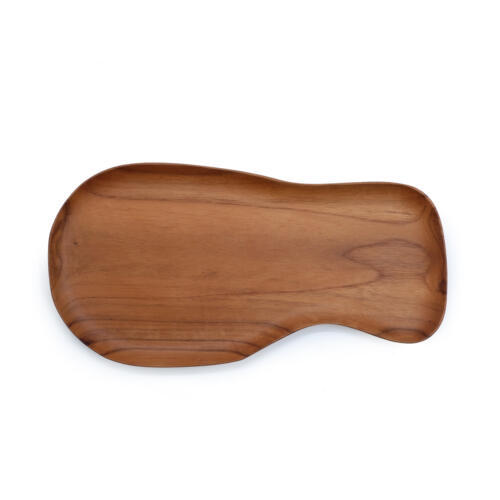 Teak-Wood-Irregular-Plate-front